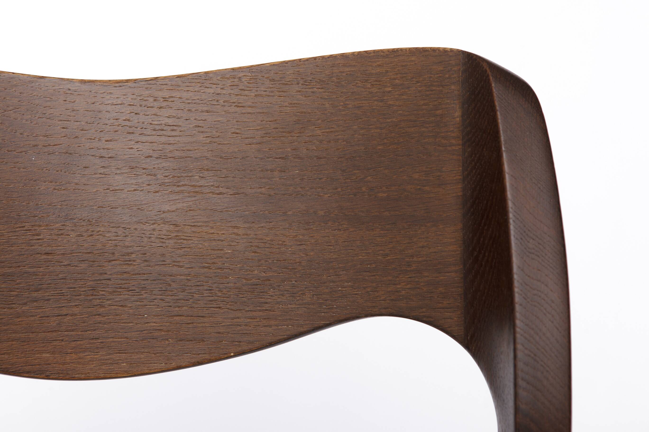 1 de 4 Chaise vintage Niels Otto Møller, Modèle 71, Chêne foncé, Corde danoise