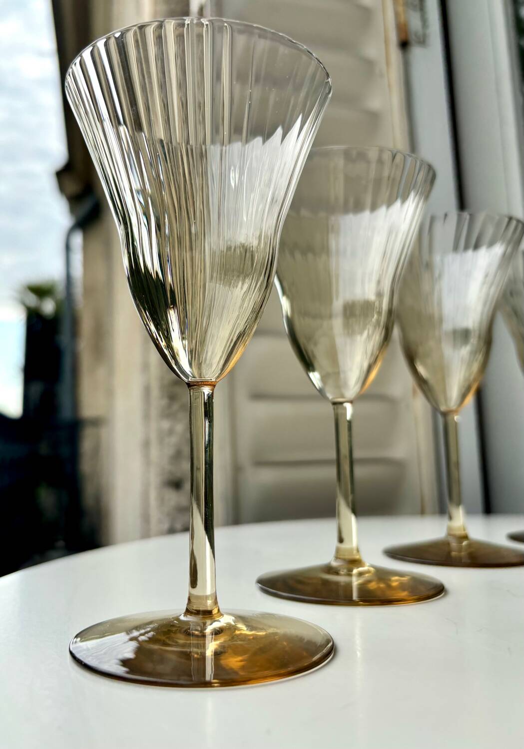 Verres style Gallée