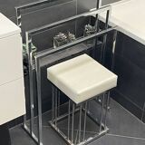 Chrome Seat & Towel Holder Set