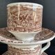 Duo de Tasses & Soucoupes Anglaises Broadhurst Ironstone - Scène de Chasse