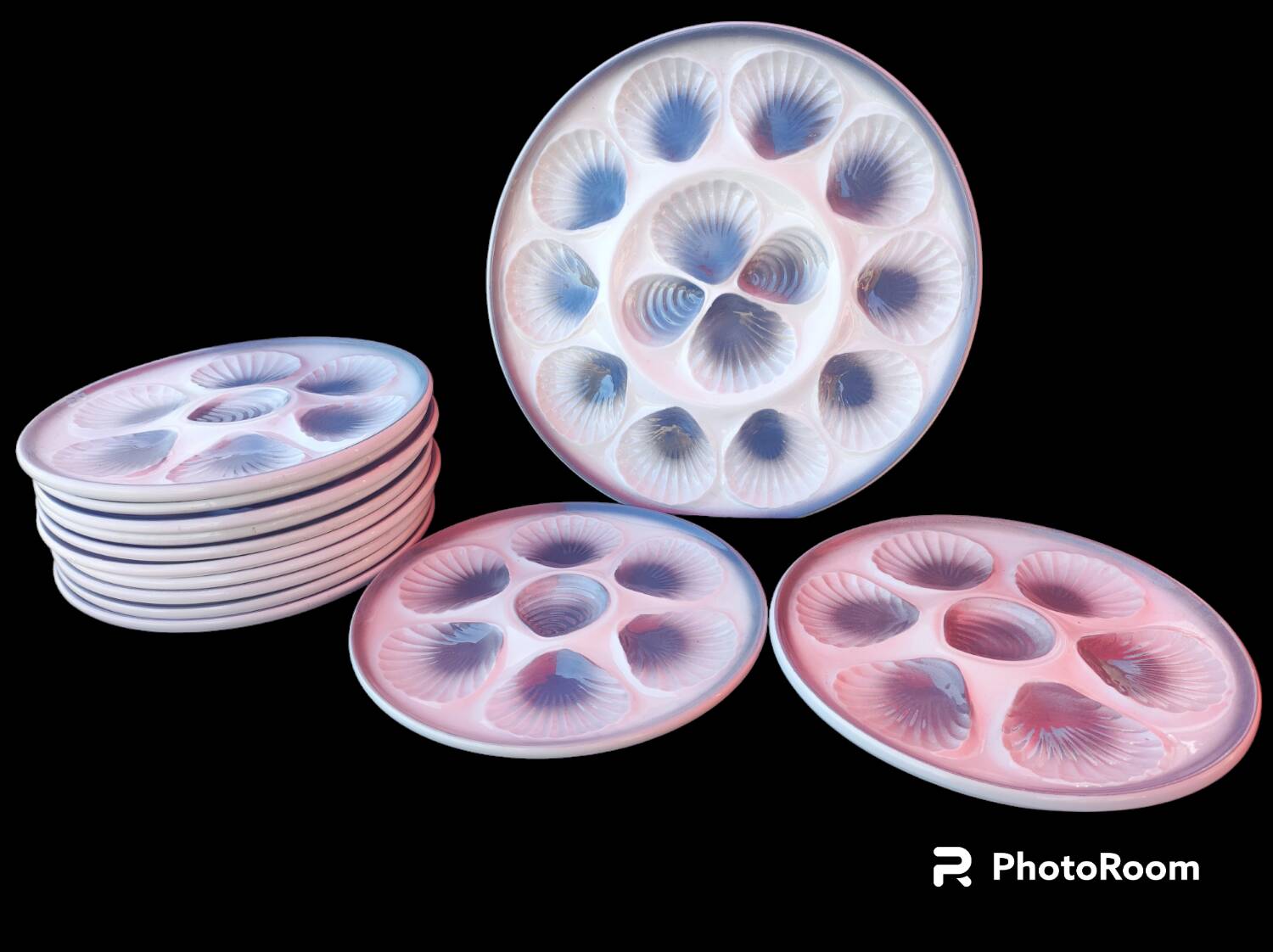 Oyster service 12 people 13 pieces