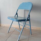 Vintage metal folding chair
