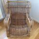 Rattan wicker armchair from the 60s/70s