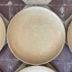 Set of 12 plates dessert gres