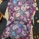 Antique floral upholstered armchair – traditional upholstery renovation.