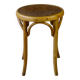Bistro stool, wooden seat 1930 Fischel France