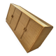 Sideboard wood wicker caning rattan