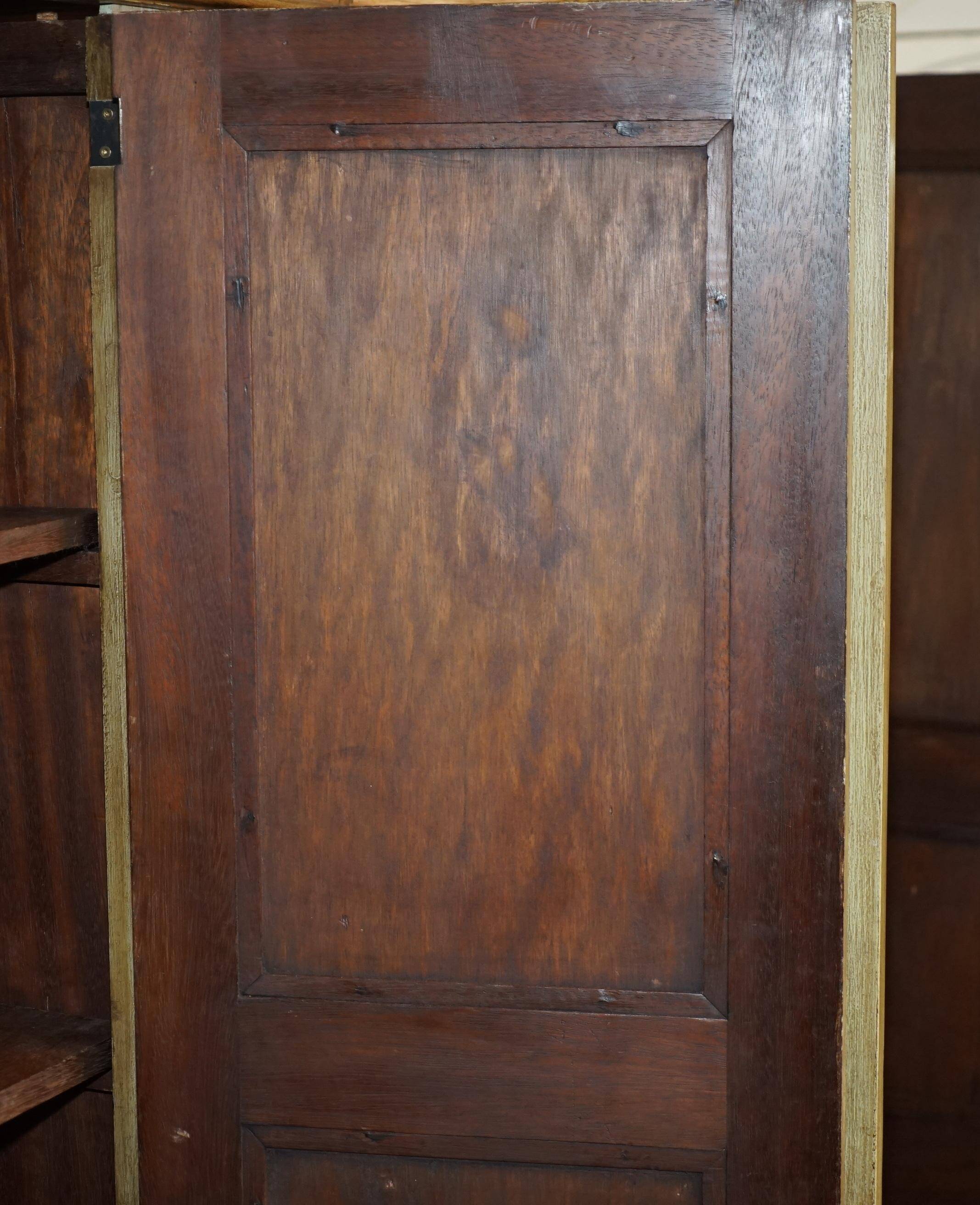 Vintage Italian oak wardrobe