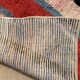 Handwoven, colorful pure wool rug, size 250 x 250 cm