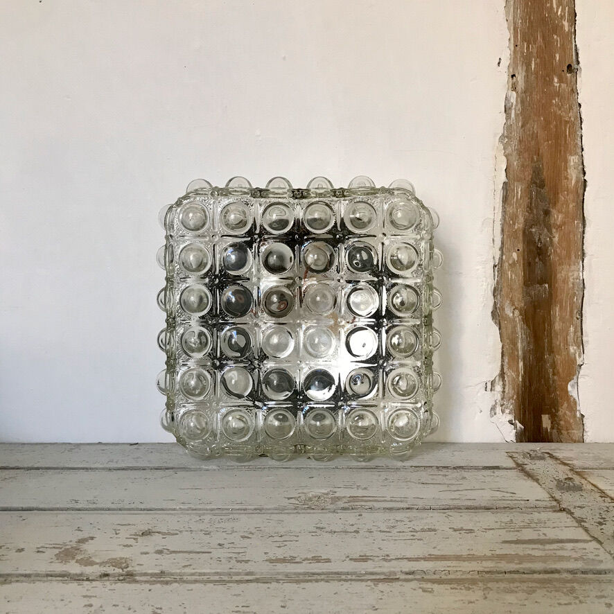 Glass ceiling lamp or wall lamp