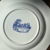 Deep plates Sarreguemines Romantic blue decor