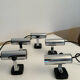 Set de 5 appliques vintage orientable chromée, Italie 1970