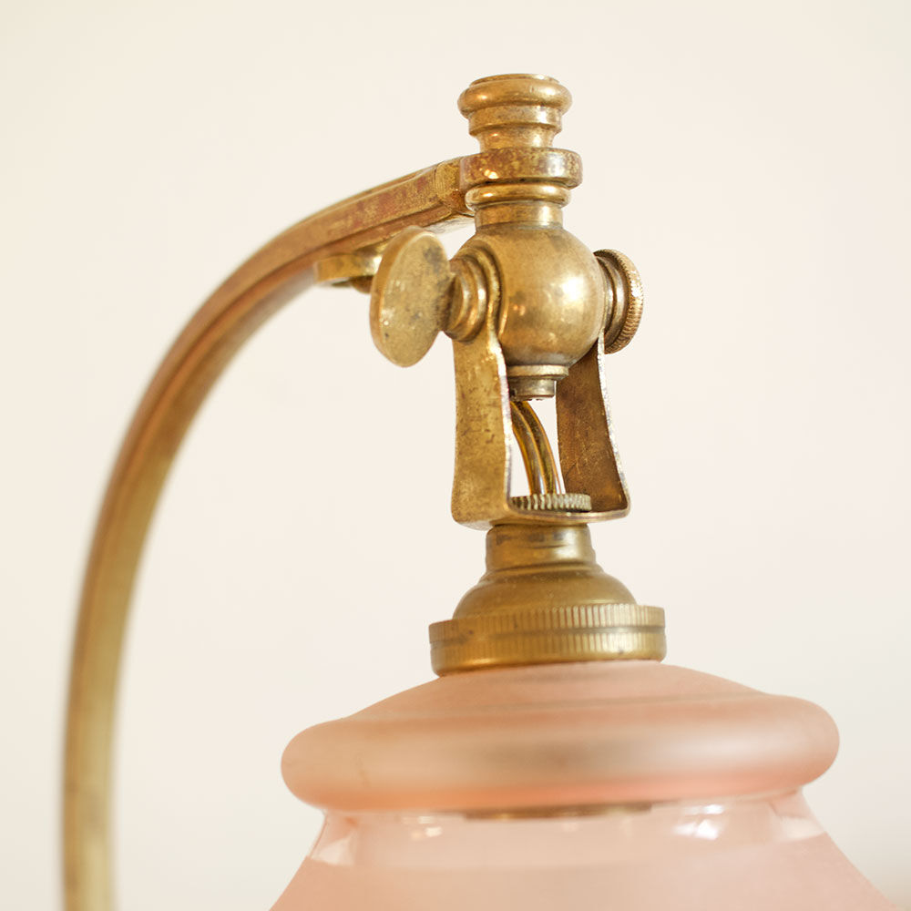 Bronze guided lamp by Auguste Delafontaine - late 19th century