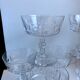 Lot of 7 champagne glasses in crystal engraved early twentieth century