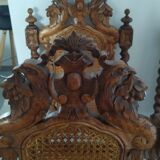 Four Henri II style chairs, from the years 1850-1900