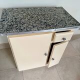 Small kitchen sideboard from the 50s, vintage kitchen furniture.