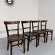 Set of 4 vintage 1950s thonet bistro chairs in wood