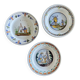 19th Century Plates Popular Faience Moulin des Loups & Hamage