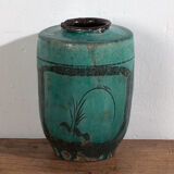 Large ancient turquoise green vase (circa 1820) #30