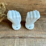 Pair of "hands" candlesticks