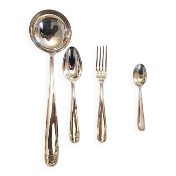 Ménagère en argent 37 pièces style Louis XV