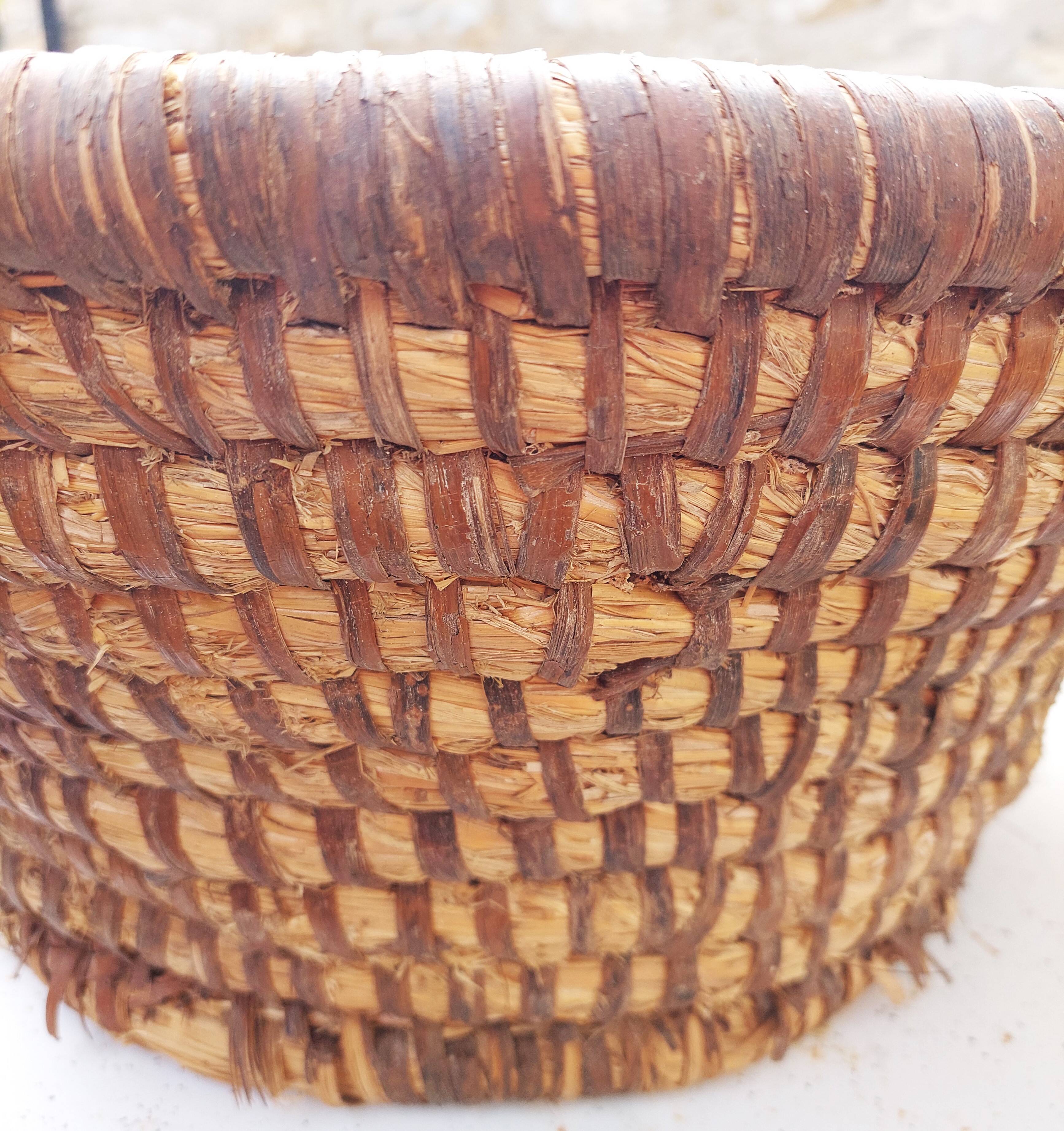 Seagrass bread basket early 20th century 53 cm