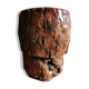 Vase en grès cuisson raku circa 1980