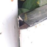 Lot of 4 oak windows H141xL112/117cm old small panes