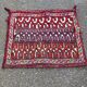 Persian Khorjin Kilim rug, hand-woven wool pouch, 75x75cm.