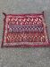 Persian Khorjin Kilim rug, hand-woven wool pouch, 75x75cm.