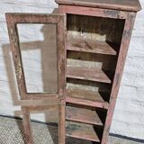 Pink showcase in Burmese teak