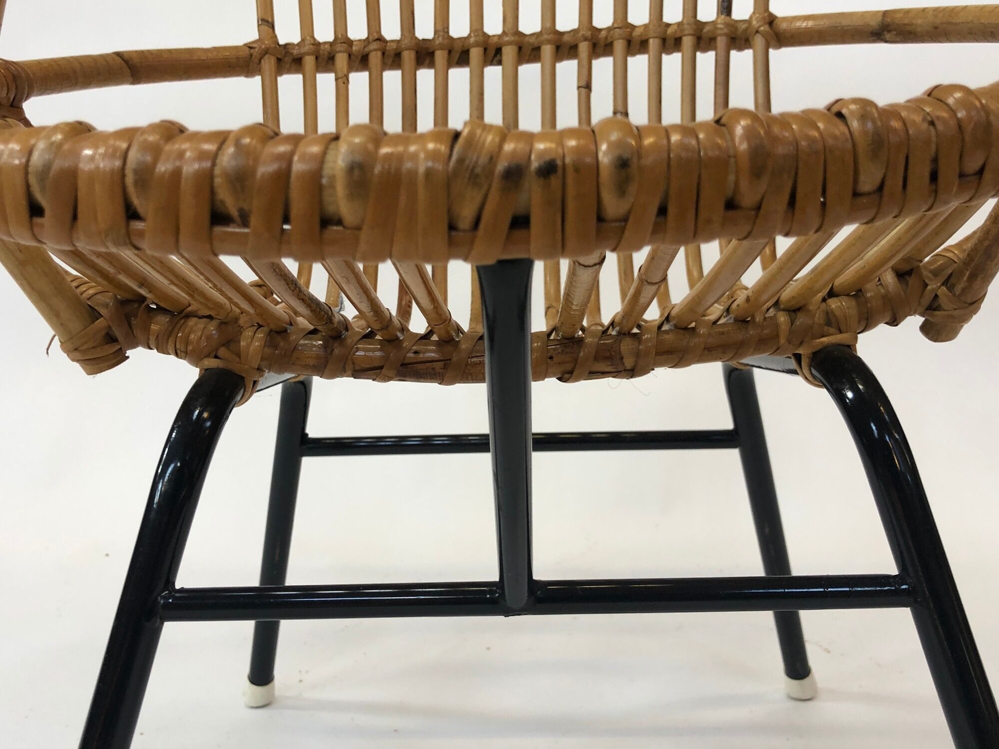 Rattan armchair by Rohe Noordwolde, 1960, Netherlands