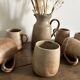 Vintage complete stoneware service – 6 mugs & jug Vallauris