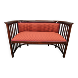 Josef Hoffmann Art Deco Beech Sofa, Vienna Secession, 1920s