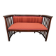 Josef Hoffmann Art Deco Beech Sofa, Vienna Secession, 1920s
