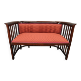 Josef Hoffmann Art Deco Beech Sofa, Vienna Secession, 1920s