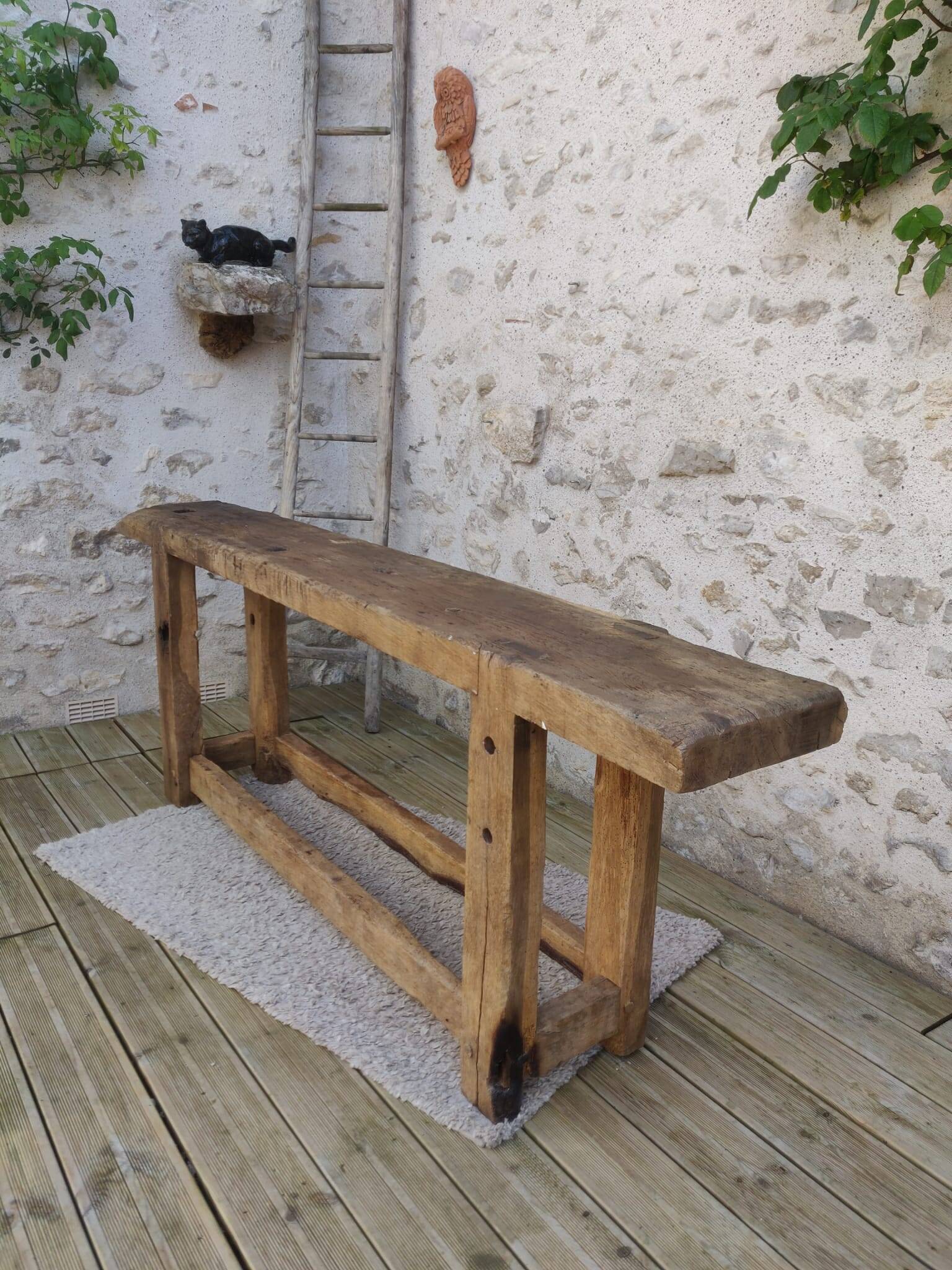 Oak workbench