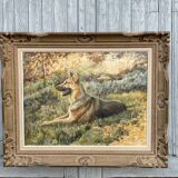 Painting of a German Shepherd