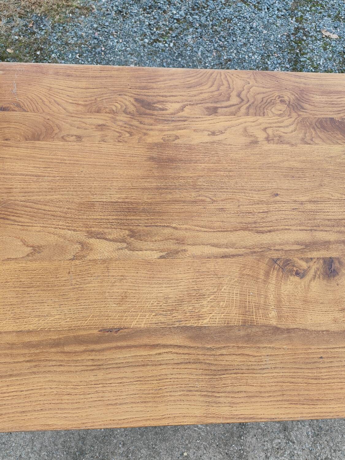 XXL farmhouse table with spindle legs 320 cm in solid oak