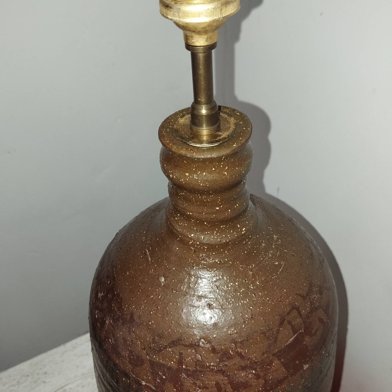 Volkoff Vallauris sandstone lamp 1950s