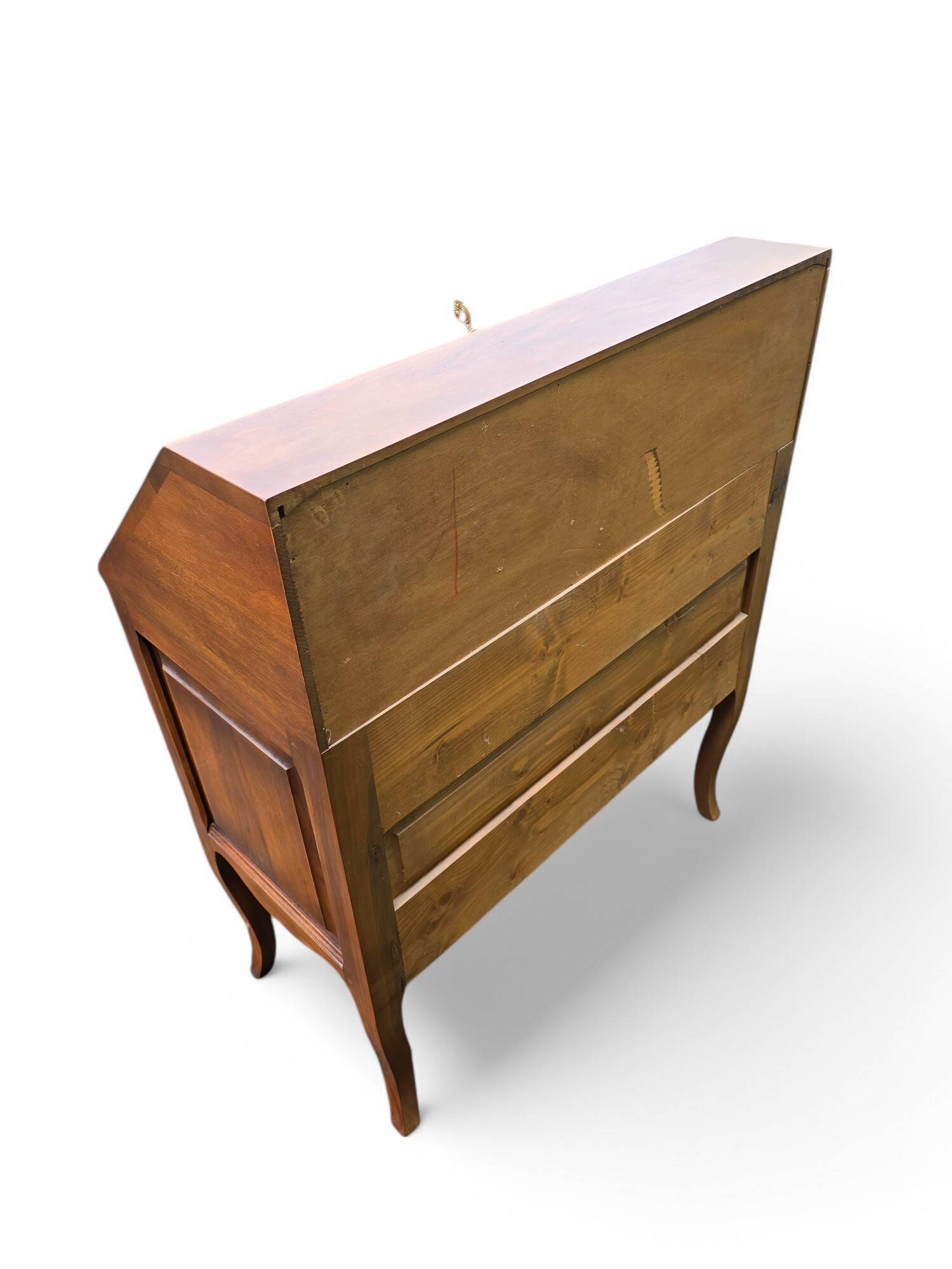 Antique secretary in solid walnut