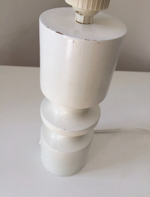 Lampe quille vintage bois tourné 1960