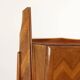 Vintage buffet in walnut veneer and glass, Italy, 1950s-1960s.