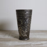 Antique brass lassi glass