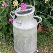 Farm milk can in aluminum stamped dimension: height -49cm- width -36cm-