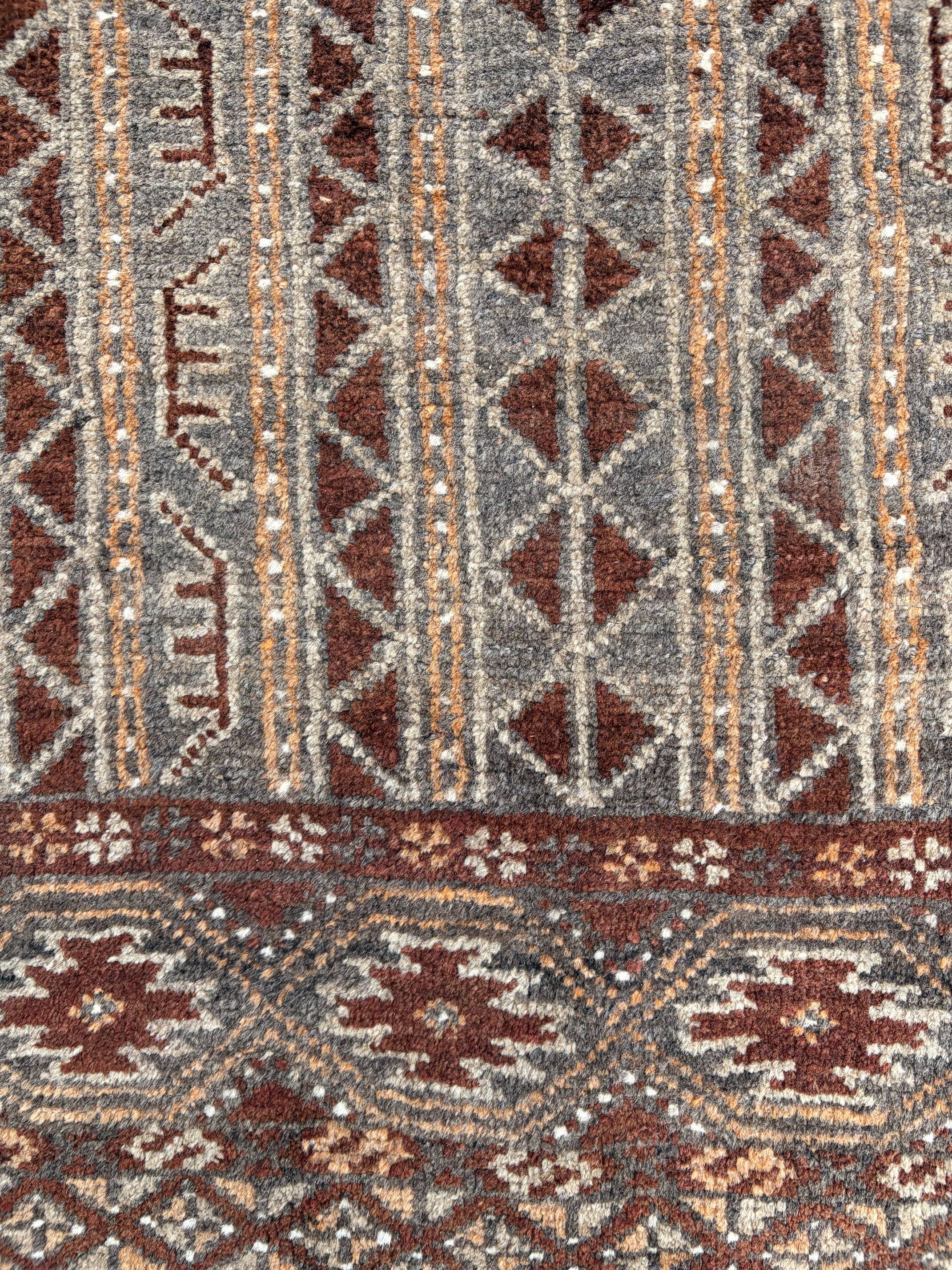 handwoven Turkmen carpet