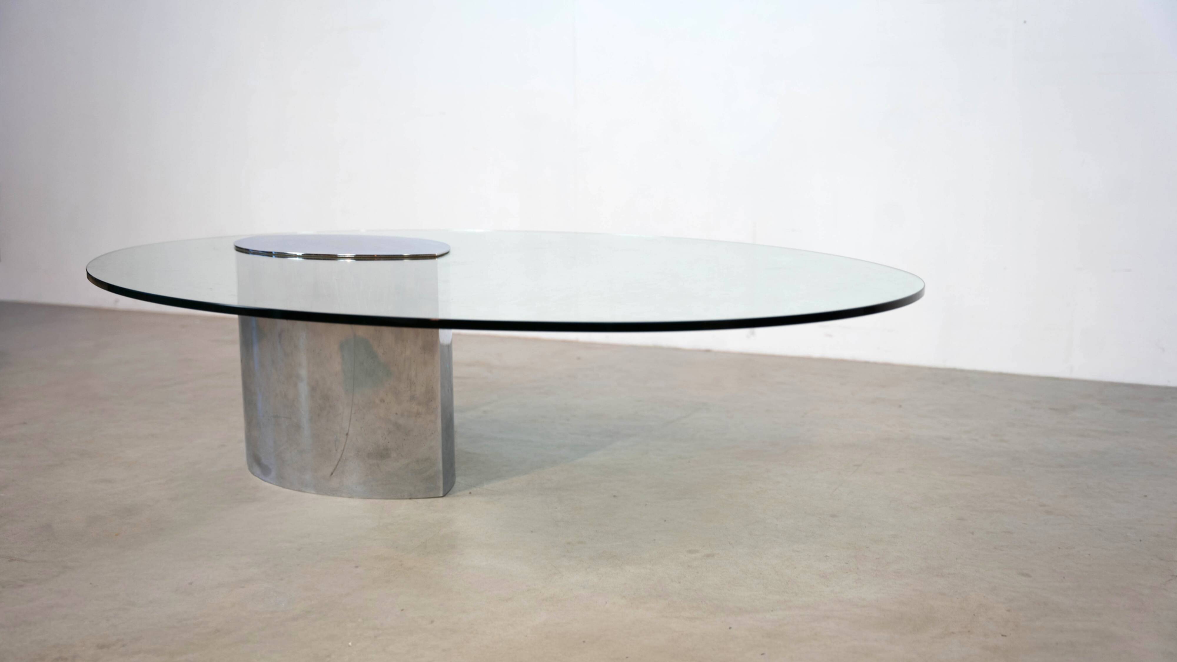 Italian "Lunario" coffee table by Cini Boeri for Gavina