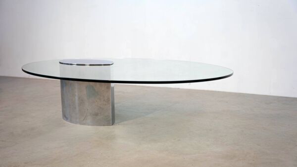 Table basse ''Lunario'' en italien par Cini Boeri pour Gavina