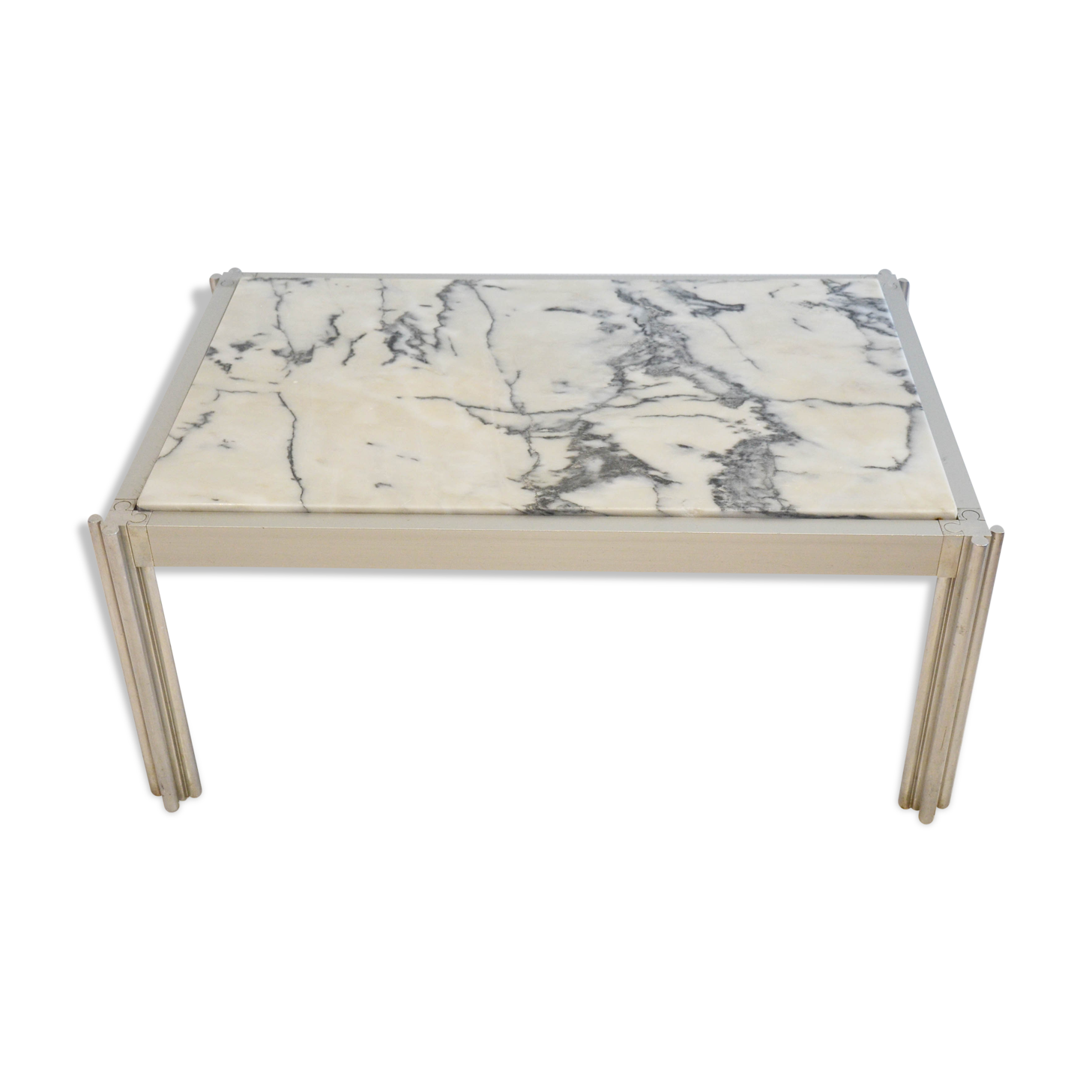 Table basse en marbre George Ciancimino édition Mobilier International 1970