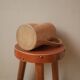 Pitcher vase with handle ceramic handmade pottery decoration Scandinavian countryside artisanal sandstone